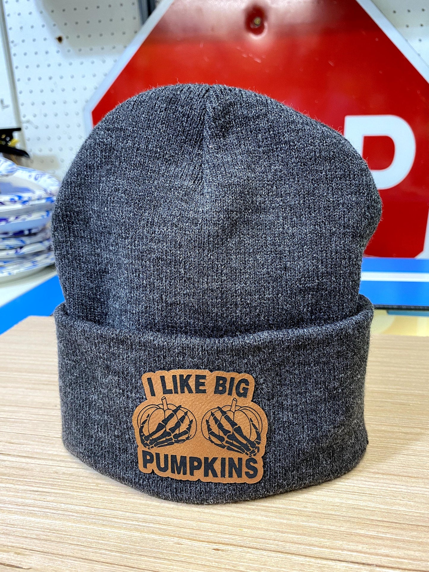 Funny Halloween Leather Patch Richardson Snapback Hat