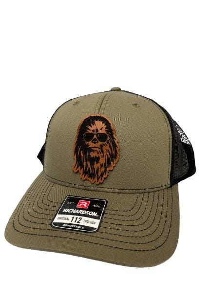 Star Wars Chewie Hat: Leather Patch Richardson 112 Snapback