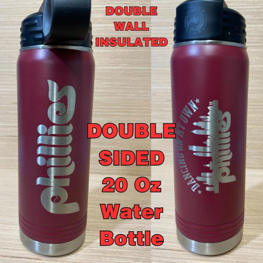 Phillies 20 oz Double Wall Insulated Tumbler Water Bottle