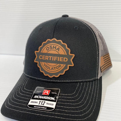 Certified Osha Violator Hat - Richardson 112 Trucker Hat