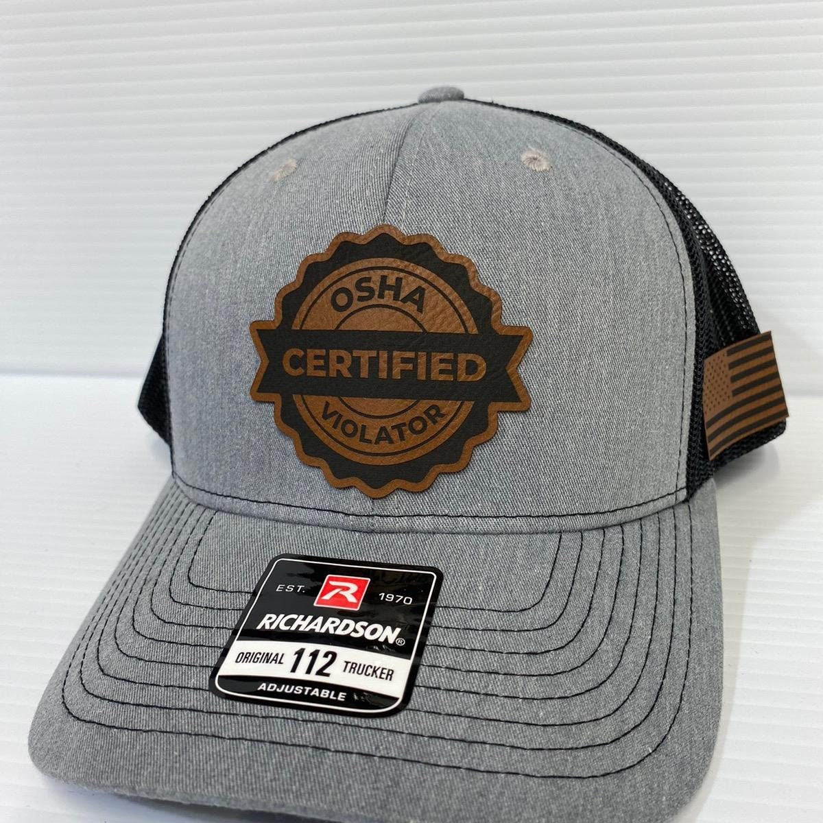 Certified Osha Violator Hat - Richardson 112 Trucker Hat