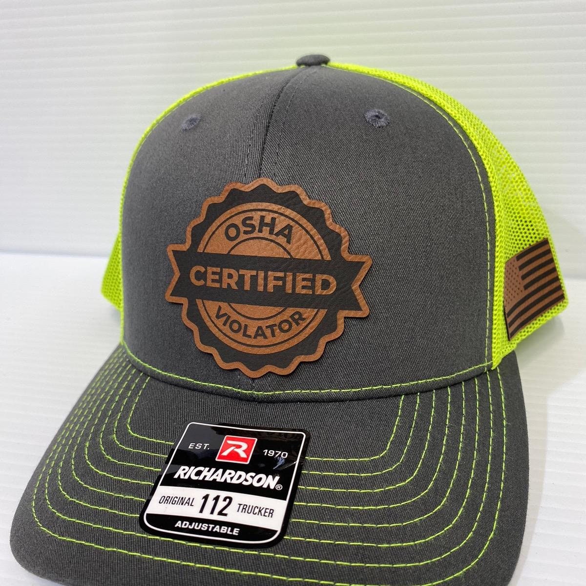 Certified Osha Violator Hat - Richardson 112 Trucker Hat