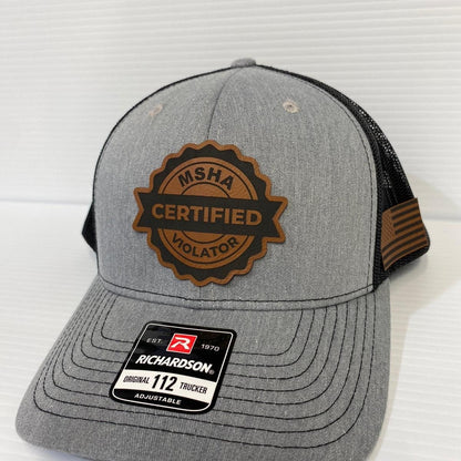 MSHA Violator Hat: Richardson 112 Trucker Cap