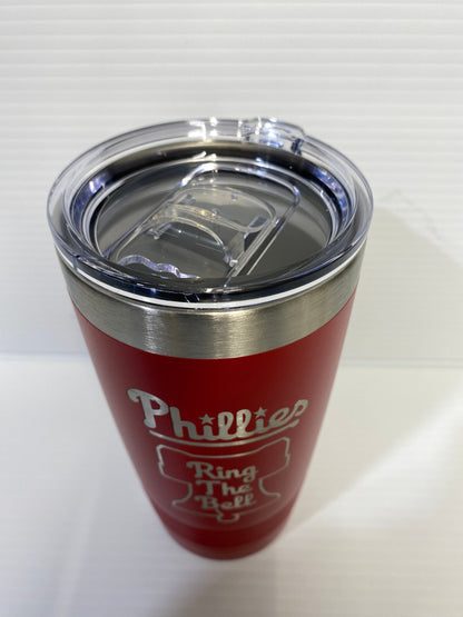 Philadelphia Phillies Ring the Bell 20 oz Double Wall Insulated Tumbler (Single Sided)