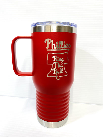 Philadelphia Phillies Ring the Bell 20 oz Double Wall Insulated Tumbler (Single Sided)