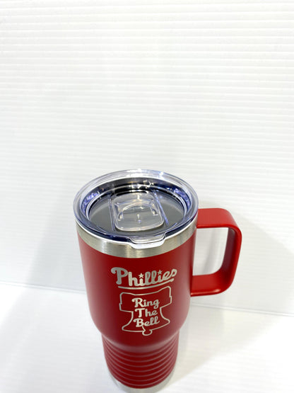 Philadelphia Phillies Ring the Bell 20 oz Double Wall Insulated Tumbler (Single Sided)
