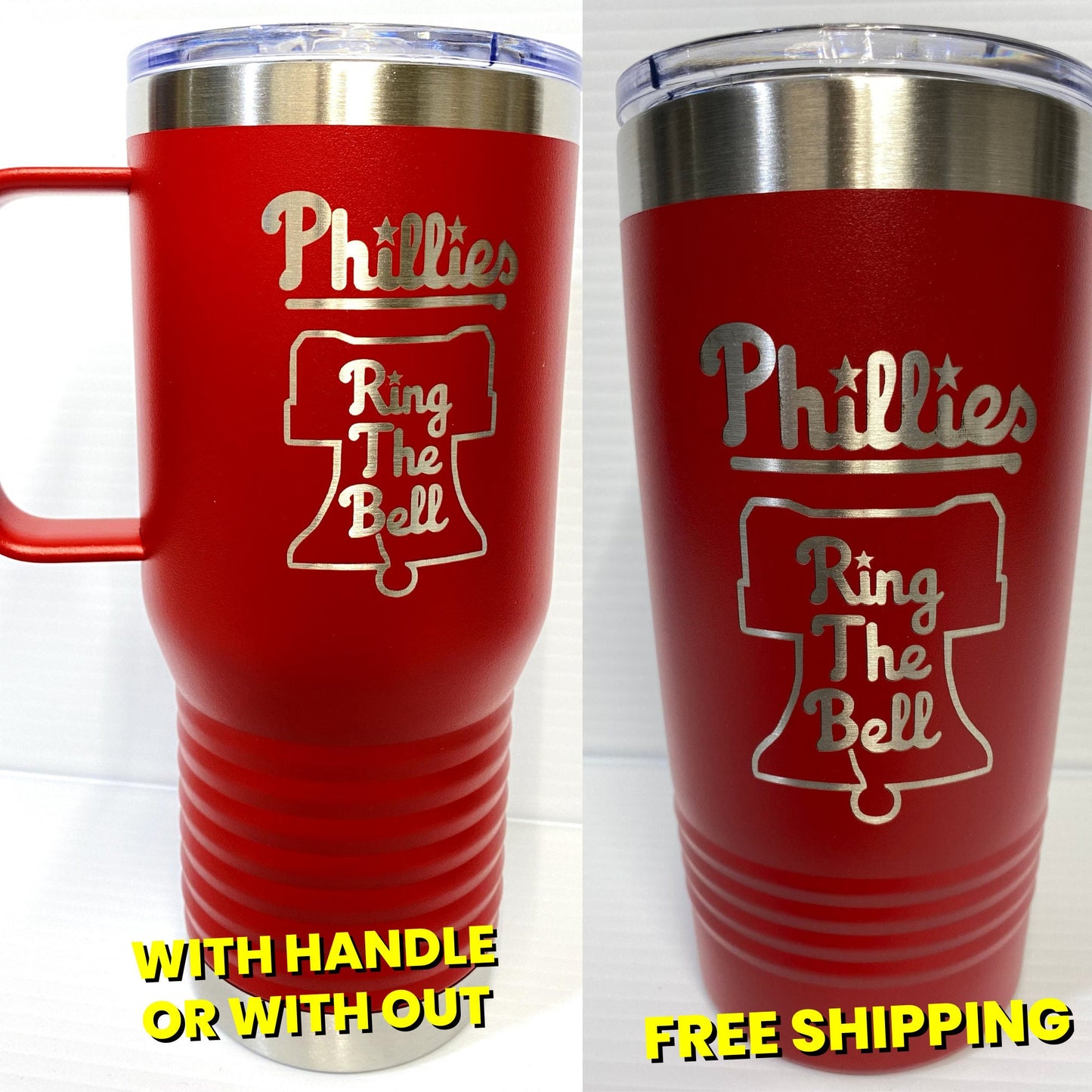 Philadelphia Phillies Ring the Bell 20 oz Double Wall Insulated Tumbler (Single Sided)