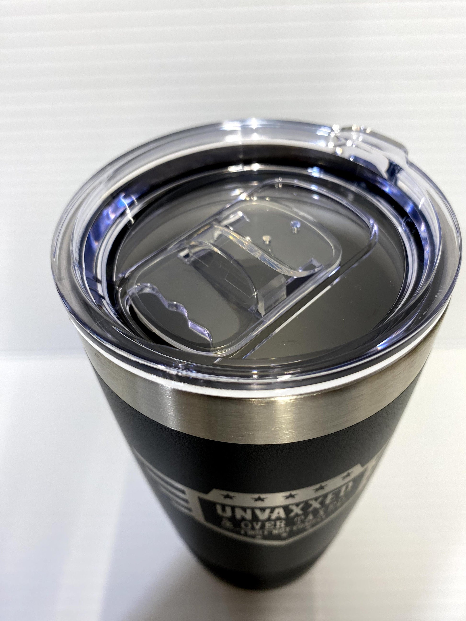 UNVAXXED and Overtaxed 20 oz Double Wall Insulated Tumbler (Double Sided)