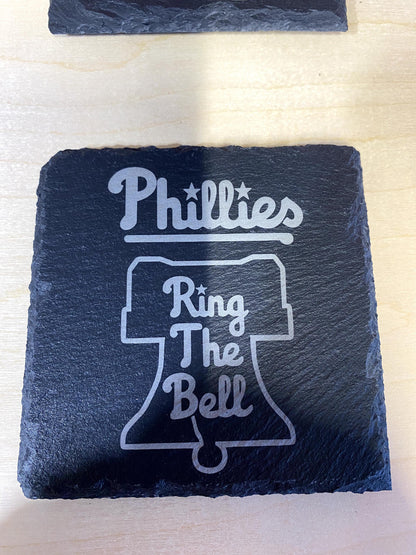 Philadelphia Sports - 6 Pack Slate Coasters - Phillies, Philadelphia Eagles, Phanatic