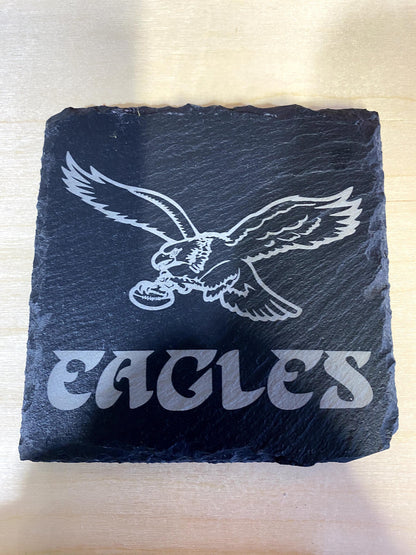 Philadelphia Sports - 6 Pack Slate Coasters - Phillies, Philadelphia Eagles, Phanatic