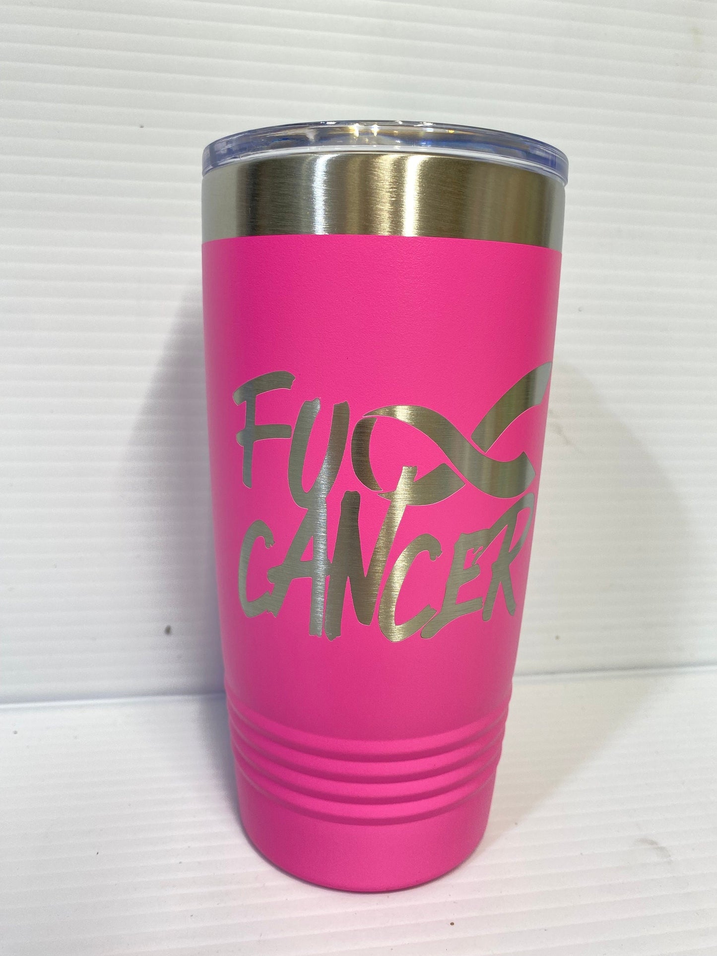 fuck cancer tumbler, breast cancer tumbler