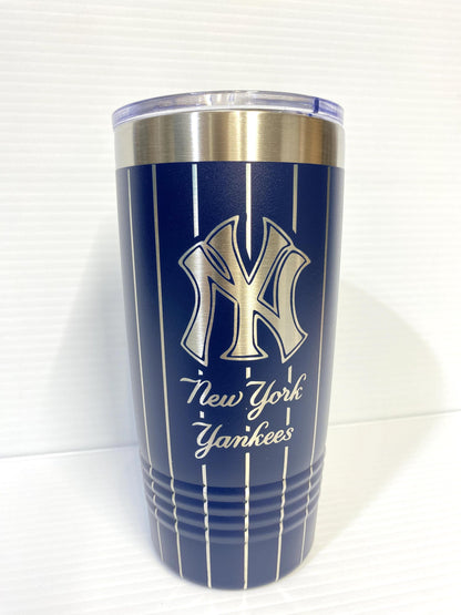 New York Yankees 20 oz Double Wall Insulated Tumbler (Double Sided)