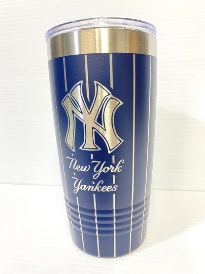 New York Yankees 20 oz Double Wall Insulated Tumbler (Double Sided)