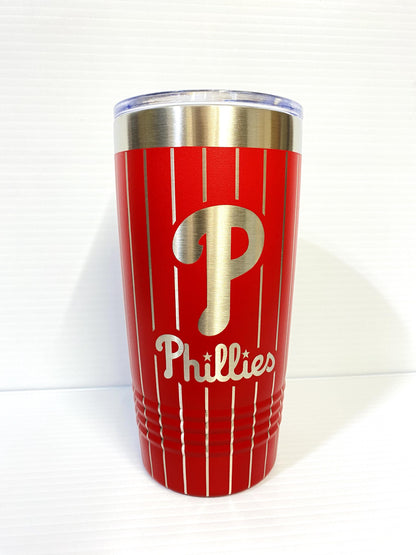 Philadelphia Phillies Ring the Bell 20 oz Double Wall Insulated Tumbler (Double Sided)