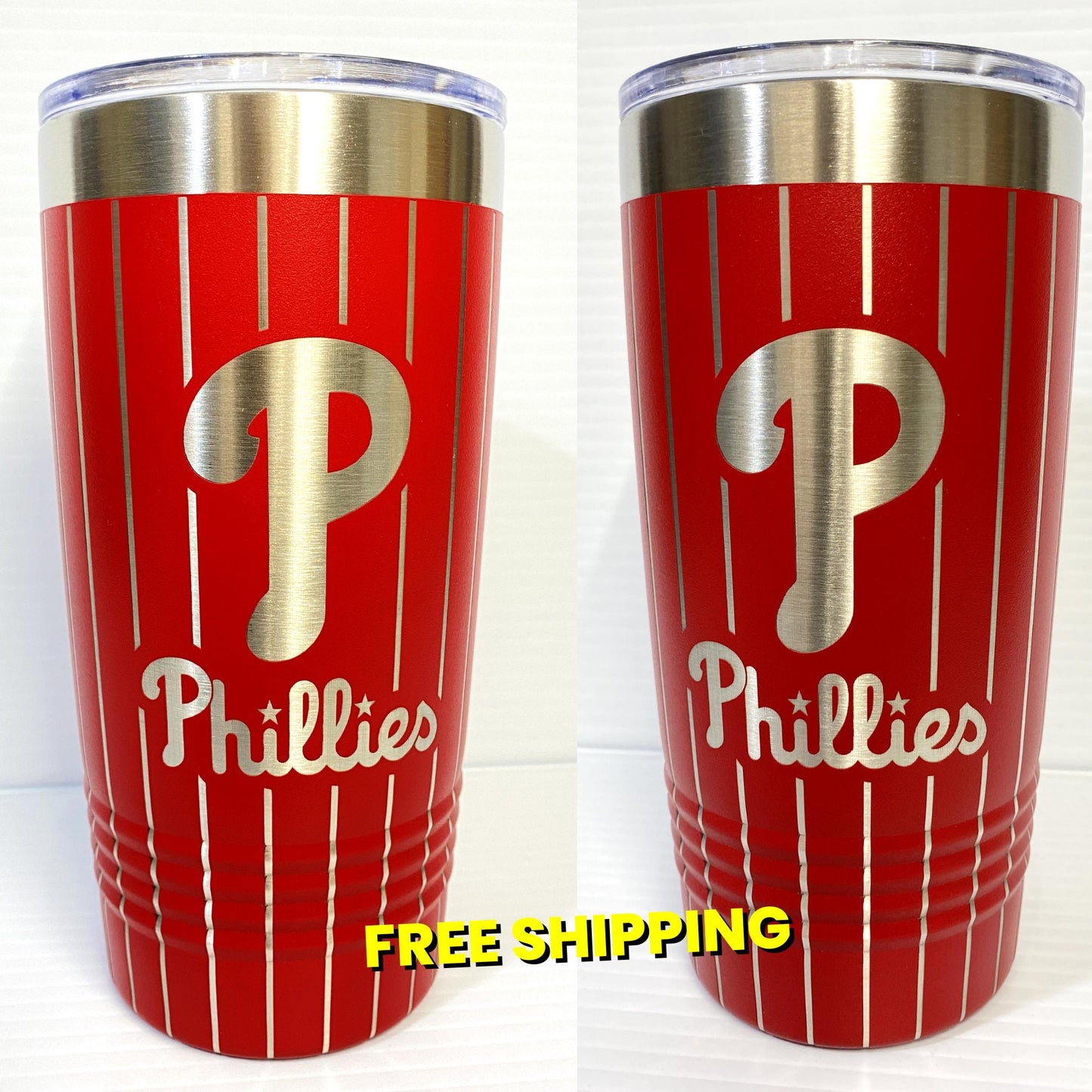 Philadelphia Phillies Ring the Bell 20 oz Double Wall Insulated Tumbler (Double Sided)