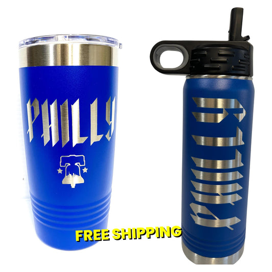 Philadelphia Phillies City Connect Tumbler 20 oz Double Wall Insulated Tumbler (Single Sided)