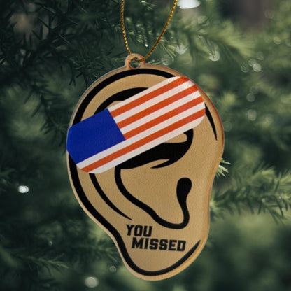 Trump 'You Missed' Acrylic Christmas Ornament - 2024