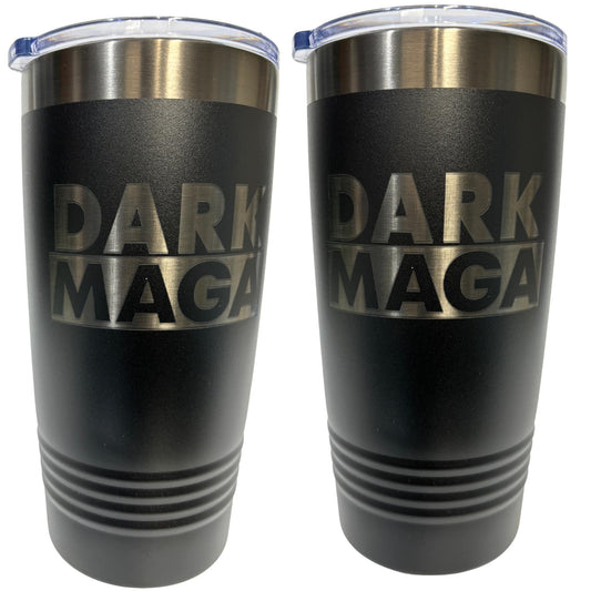 President Trump DARK MAGA Sytle 20 oz Double Wall Insulated Tumbler (Single Sided)