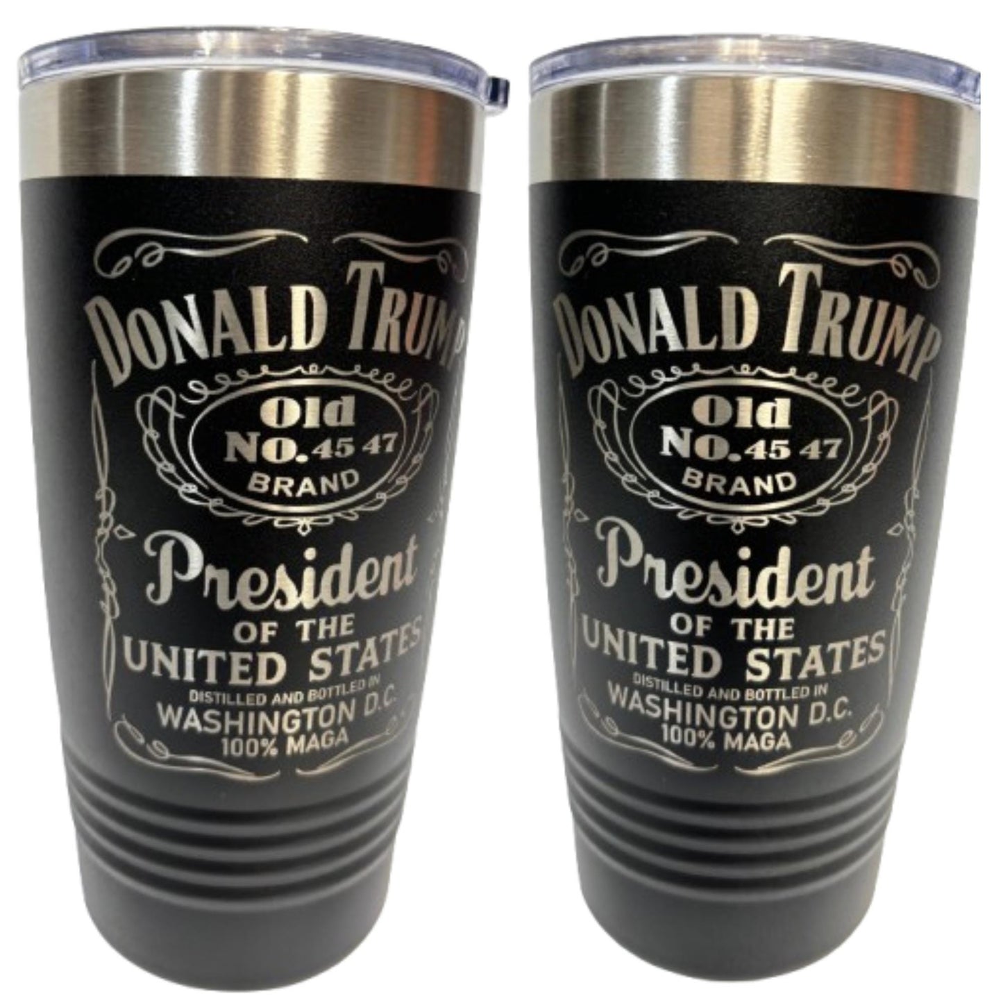 Trump 2024 Tumbler: MAGA Whiskey Style, 20 oz Insulated