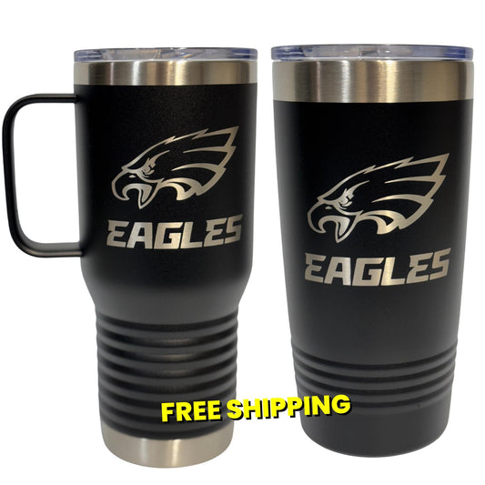 Philadelphia Eagles Saquon Barkley 20 oz Double Wall Insulated Tumbler (Single Sided)