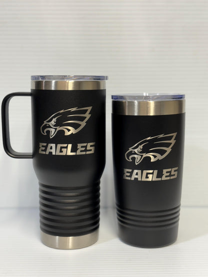 Philadelphia Eagles Saquon Barkley 20 oz Double Wall Insulated Tumbler (Single Sided)