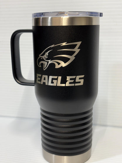 Philadelphia Eagles Saquon Barkley 20 oz Double Wall Insulated Tumbler (Single Sided)
