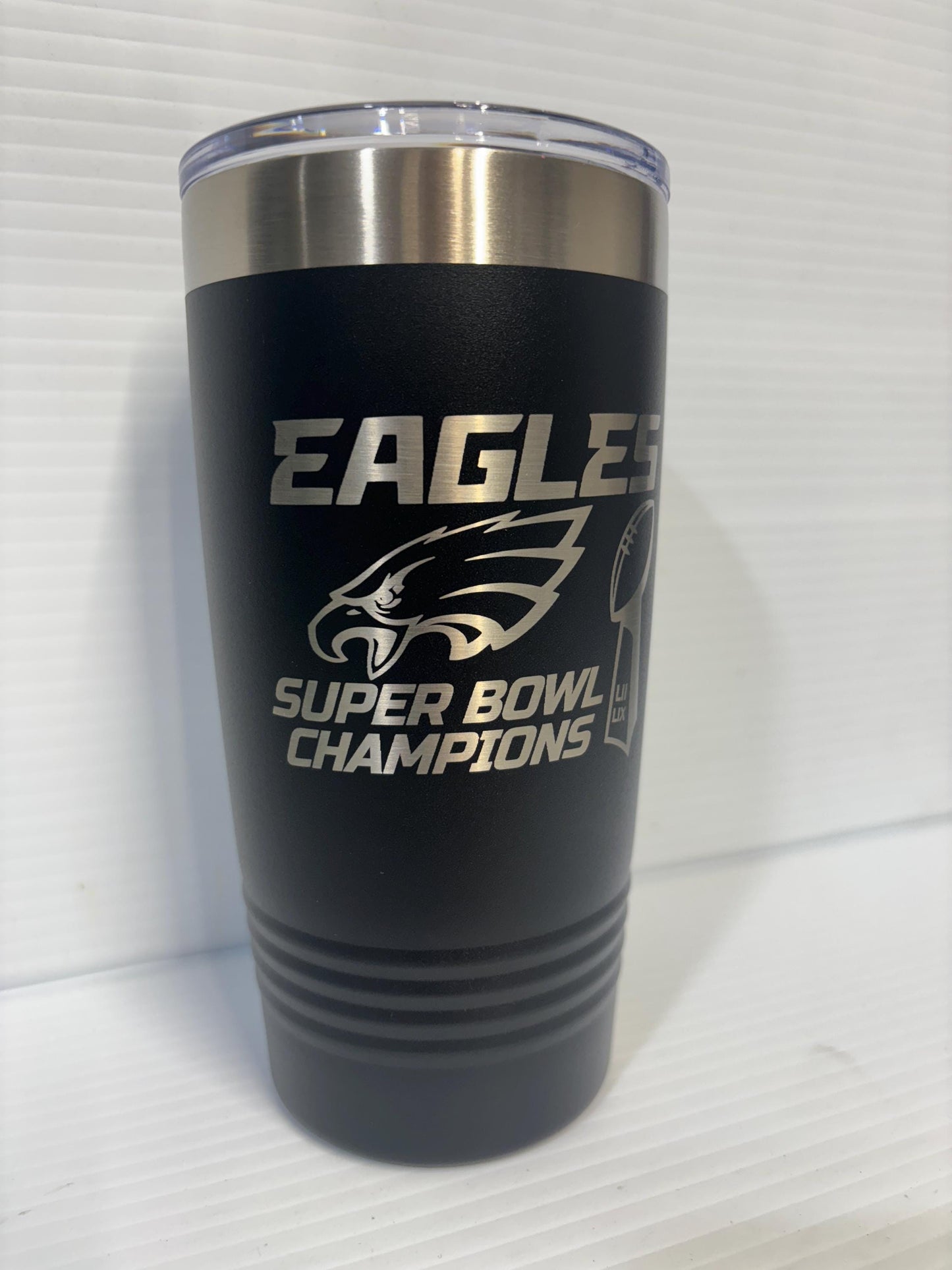 Super Bowl 59 Philadelphia Eagles Champions 20 oz Tumbler Kelly Green (Single Sided)