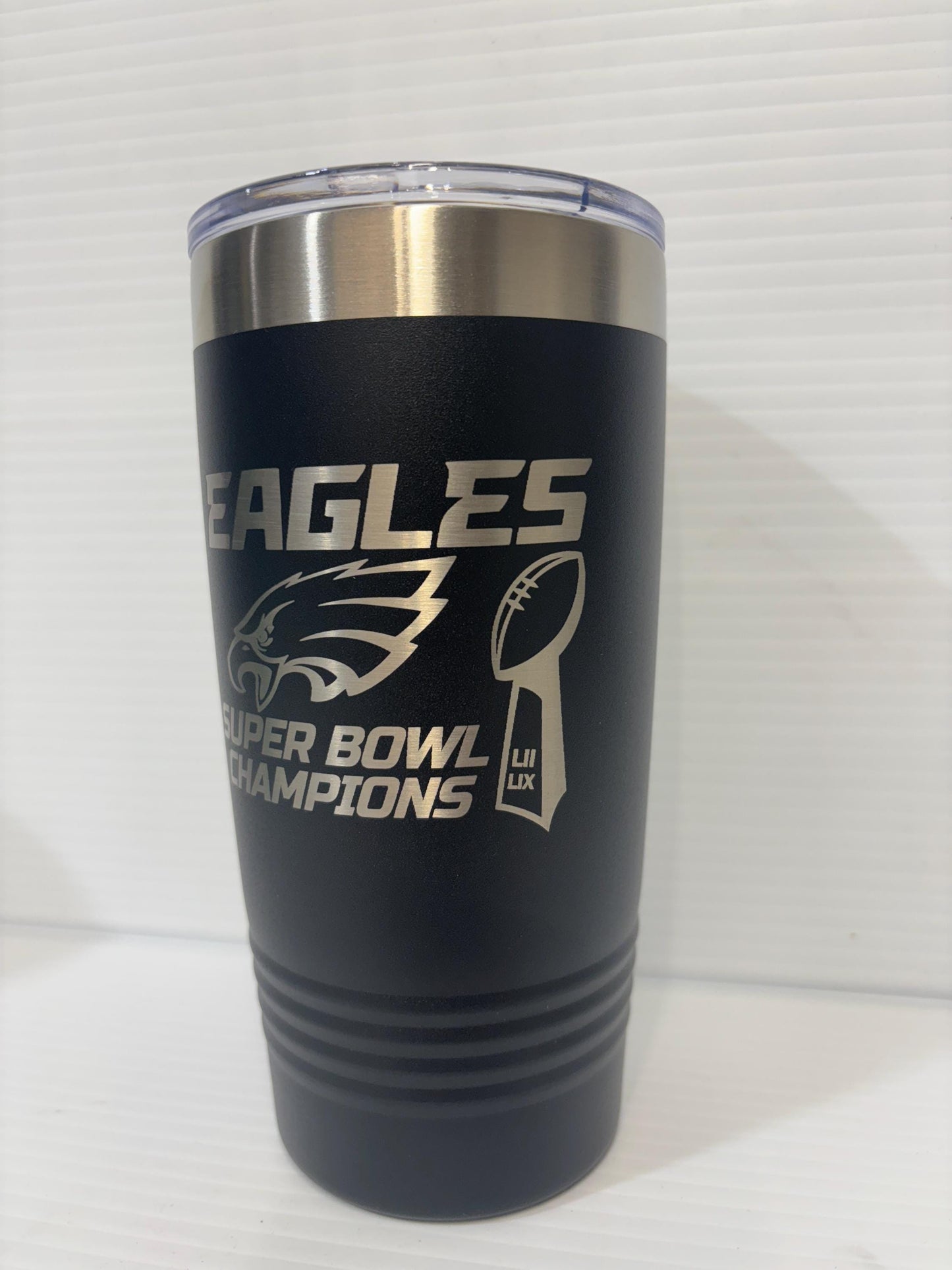 Super Bowl 59 Philadelphia Eagles Champions 20 oz Tumbler Kelly Green (Single Sided)