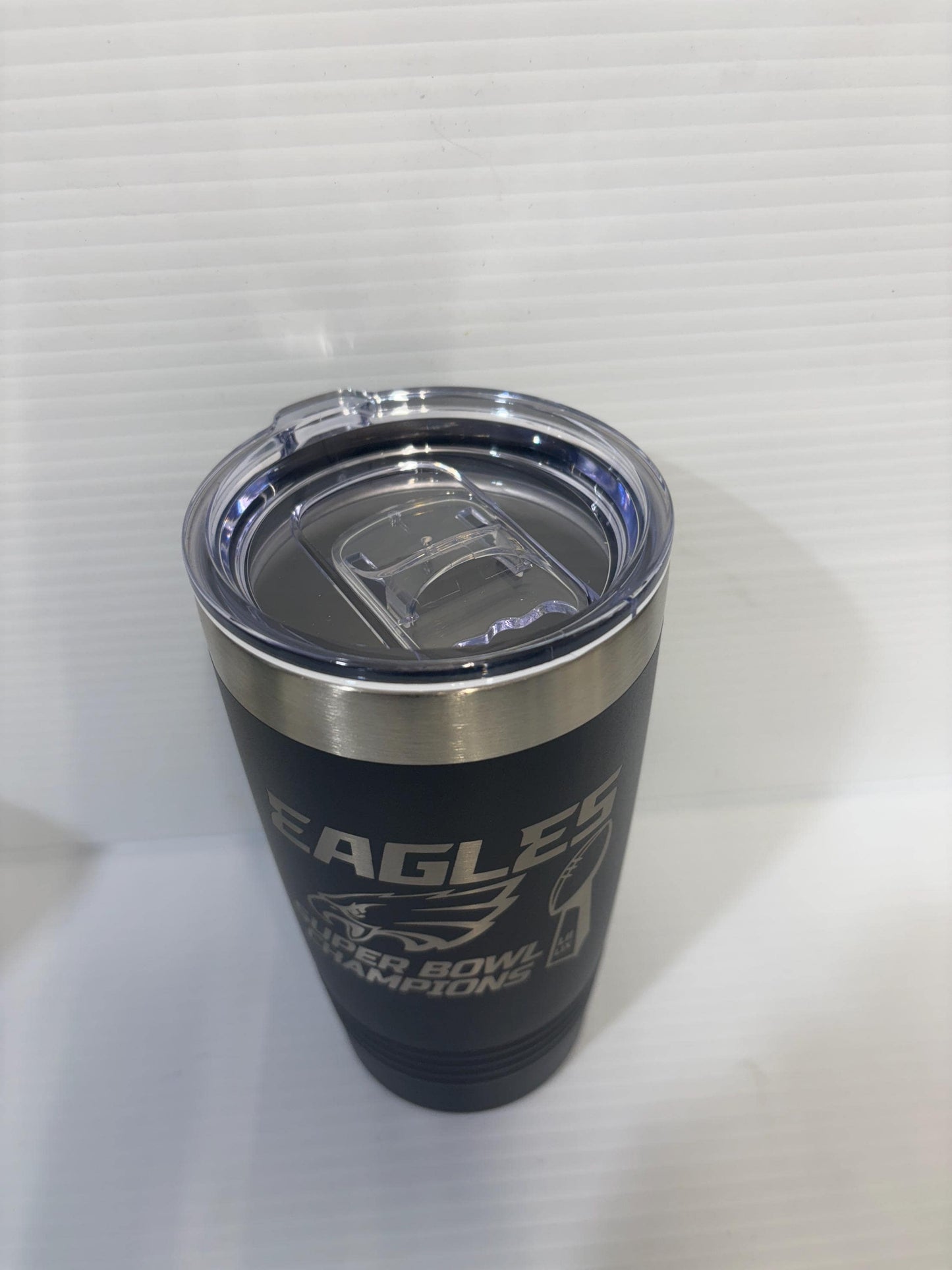 Super Bowl 59 Philadelphia Eagles Champions 20 oz Tumbler Kelly Green (Single Sided)