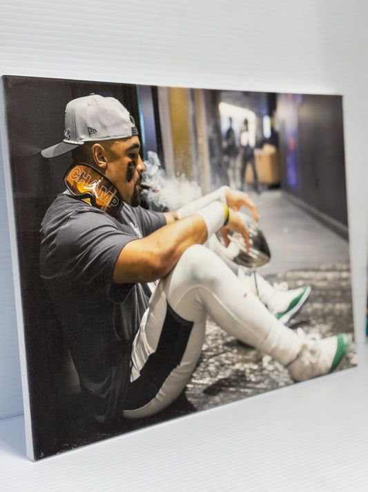 Philadelphia Eagles Newspaper Super Bowl Win, 2024 Super Bowl 59 12x16 Canvas, Eagles Canvas Wrap, Man Cave, Kids Room, Game Room, Office
