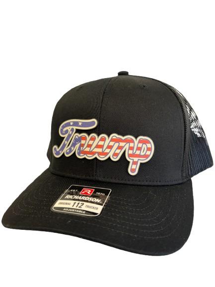 Trump American Flag Richardson 112 Trucker Hat