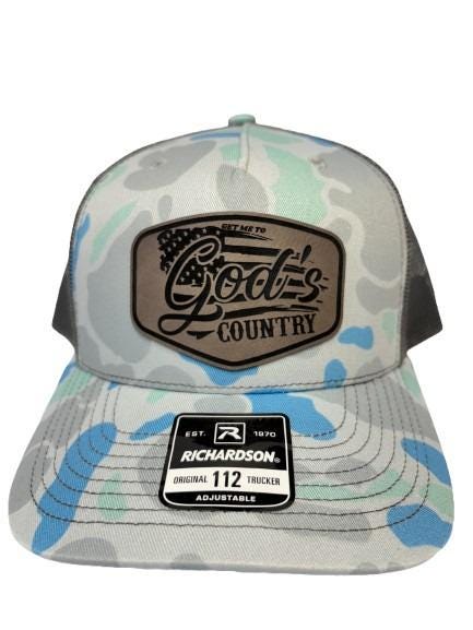 Get Me to God's Country Hat - Leather Patch Richardson 112 Trucker