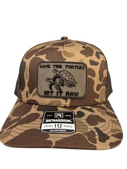 Save The Turtles Trucker Hat: Funny Beach Comedy, Richardson 112