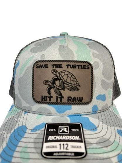 Save The Turtles Trucker Hat: Funny Beach Comedy, Richardson 112