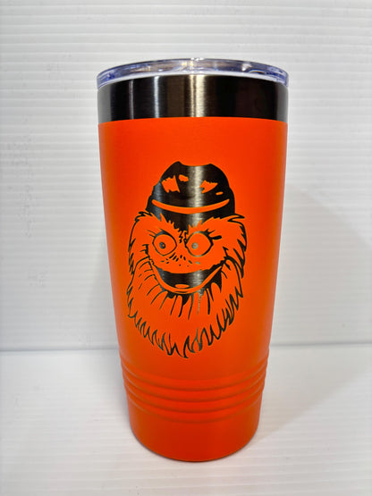 Philadelphia Flyers Gritty 20 oz Double Wall Insulated Tumbler (Double Sided)