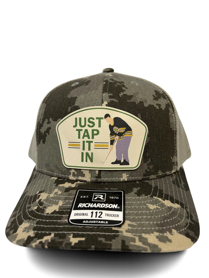 Happy Gilmore Trucker Hat: Retro Golf Cap - "Just Tap It In"