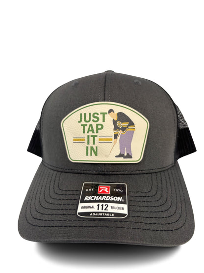 Happy Gilmore Trucker Hat: Retro Golf Cap - "Just Tap It In"