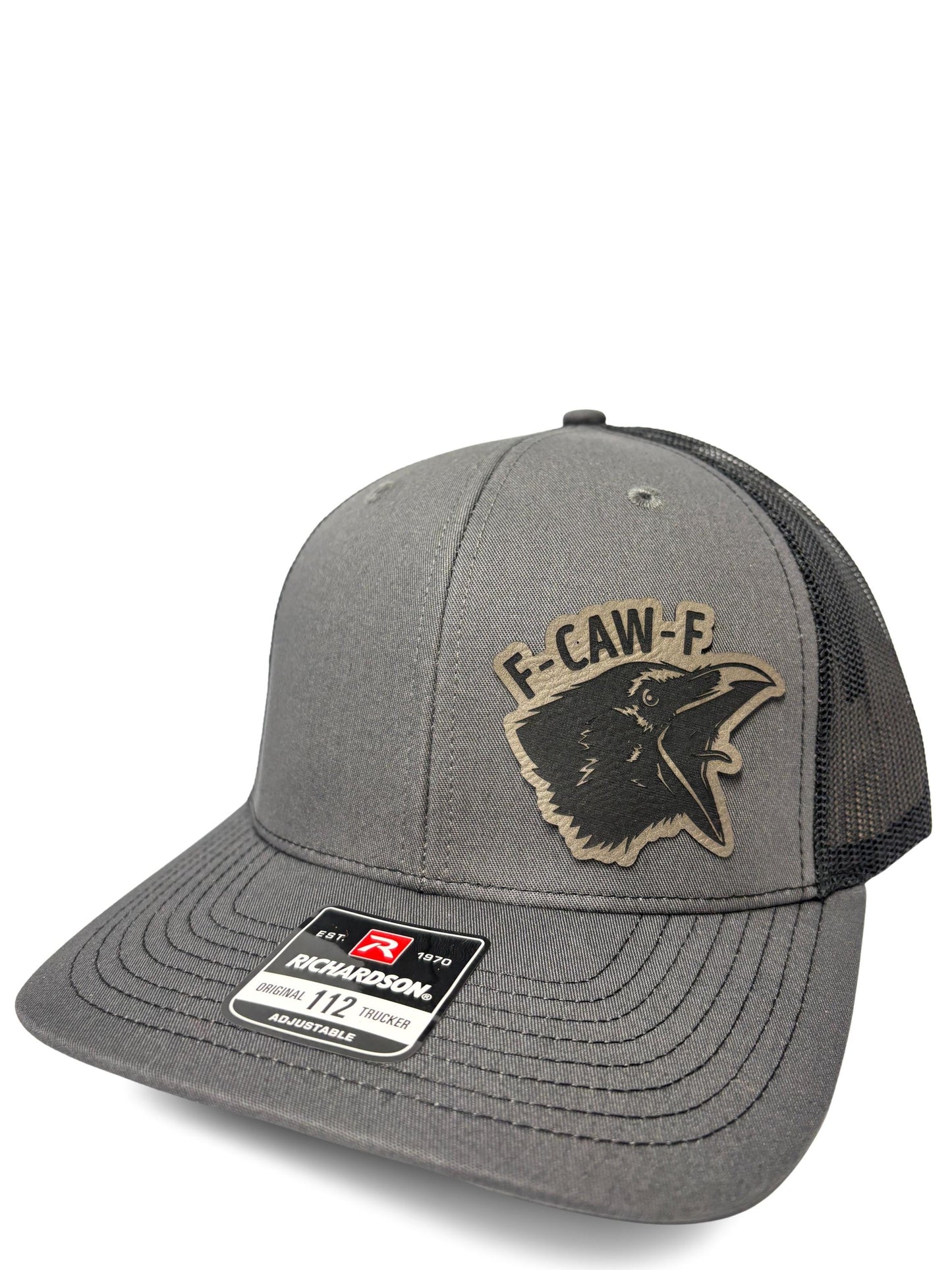 F-Caw-F Trucker Hat – Funny Retro Mesh Back Cap with Adjustable Snapback – Humor Statement Hat for Men & Women