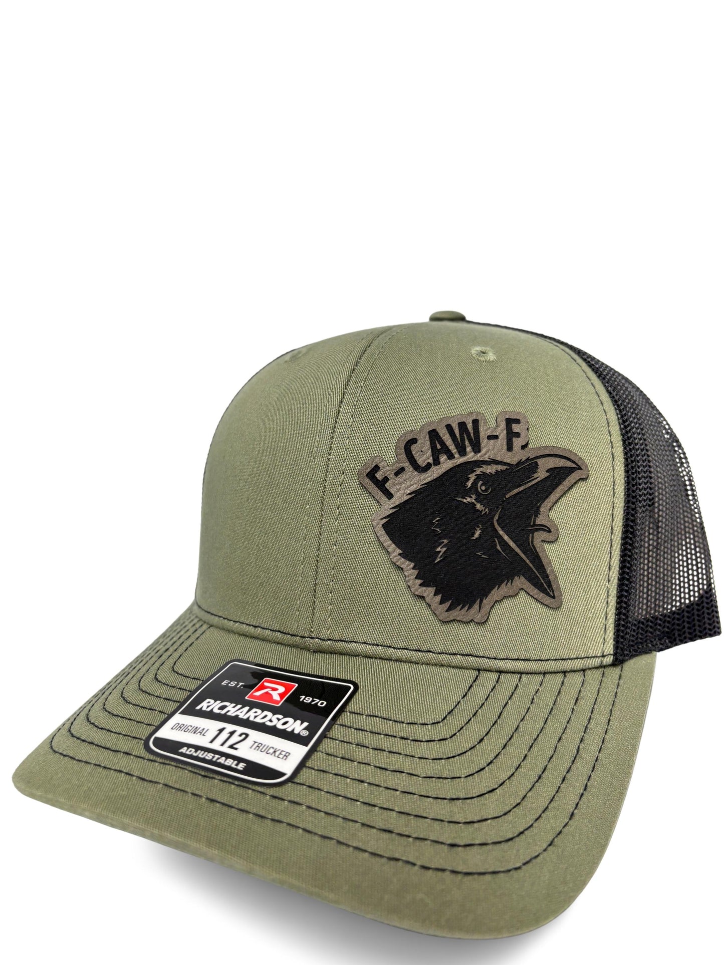 F-Caw-F Trucker Hat – Funny Retro Mesh Back Cap with Adjustable Snapback – Humor Statement Hat for Men & Women