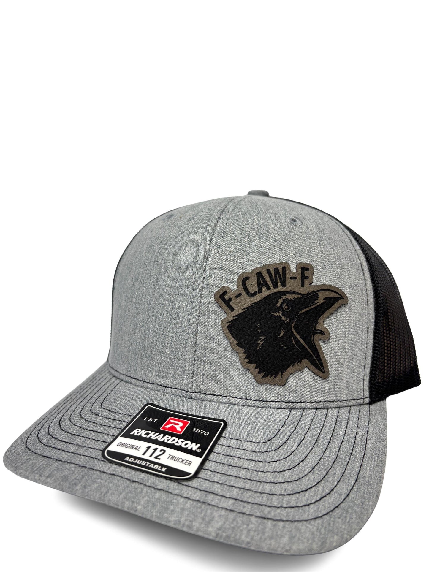 F-Caw-F Trucker Hat – Funny Retro Mesh Back Cap with Adjustable Snapback – Humor Statement Hat for Men & Women