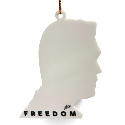 Freedom RIP Charlie Kirk 1993-2025 Ornament, Freedom Speech Custom Gift USA Hero Christmas Tree Decor, Personalized Holiday Ceramic Ornament