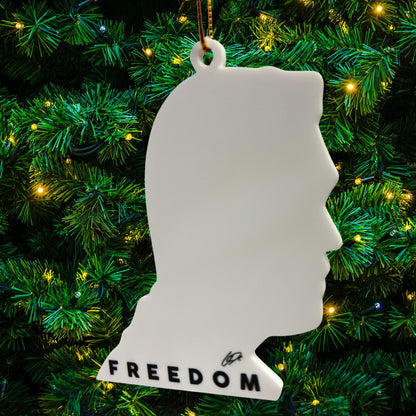 Freedom RIP Charlie Kirk 1993-2025 Ornament, Freedom Speech Custom Gift USA Hero Christmas Tree Decor, Personalized Holiday Ceramic Ornament