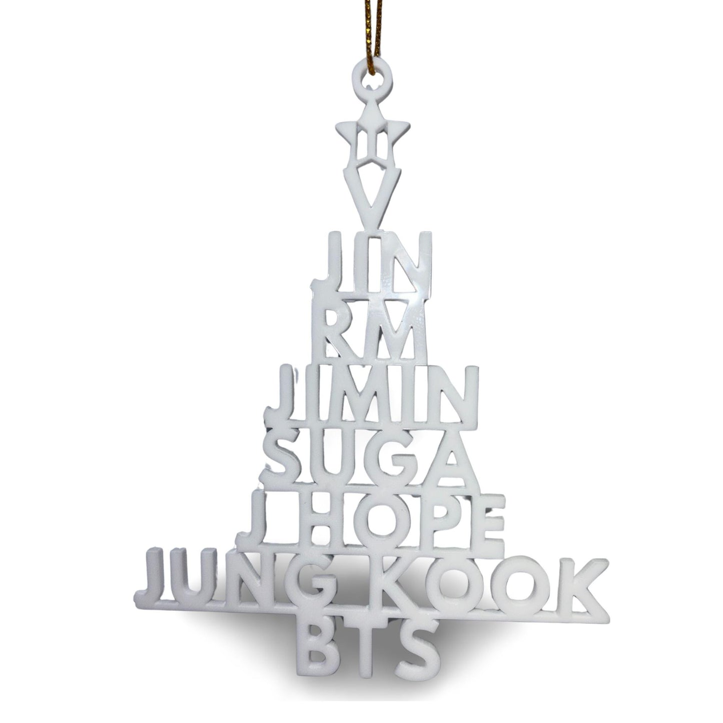 BTS Christmas Tree Ornament | K-Pop Holiday Decor | ARMY Gift | Personalized Ornament
