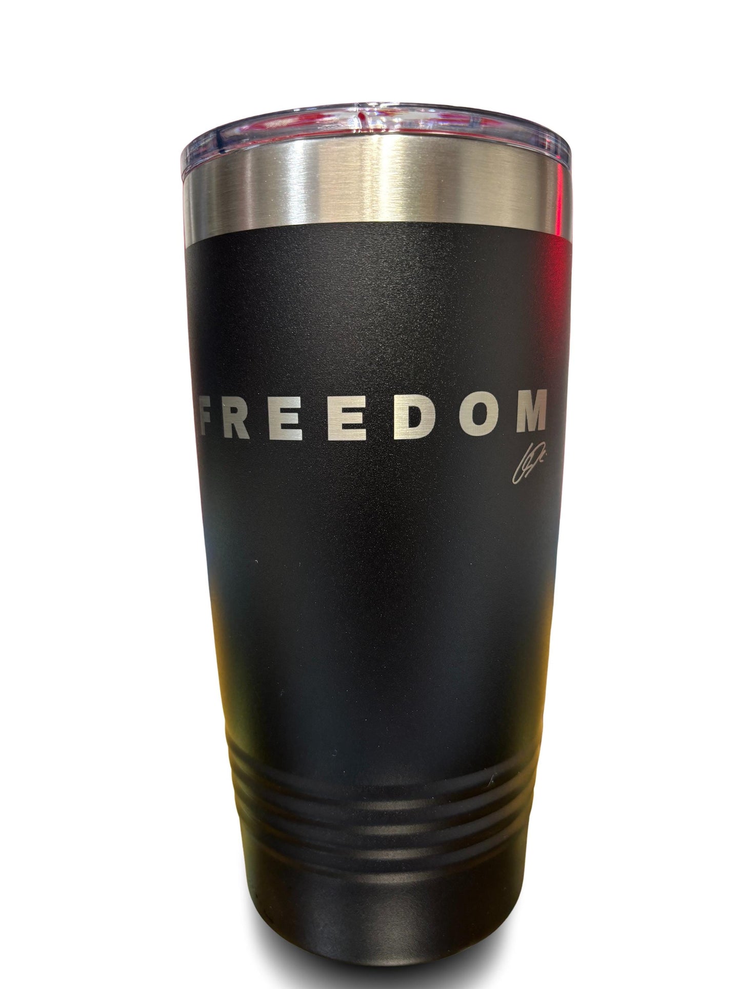 Charlie Kirk Remembrance Tumbler, Romans 14:8, 20oz Tumbler, Freedom, Patriot, Laser Engraved