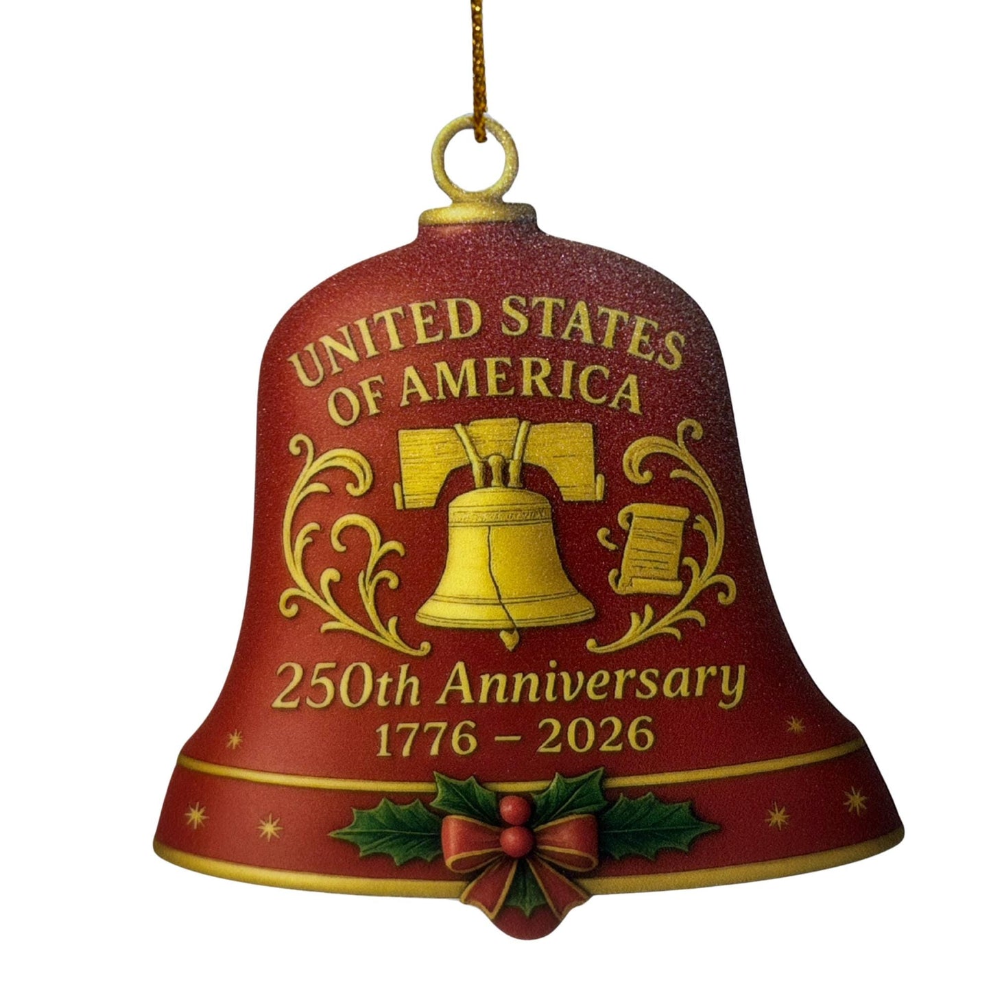 250th America Birthday Ornament – Acrylic Keepsake | USA 250 Years | Patriotic Gift | July 4th 2026 Decoration | Semiquincentennial Ornament