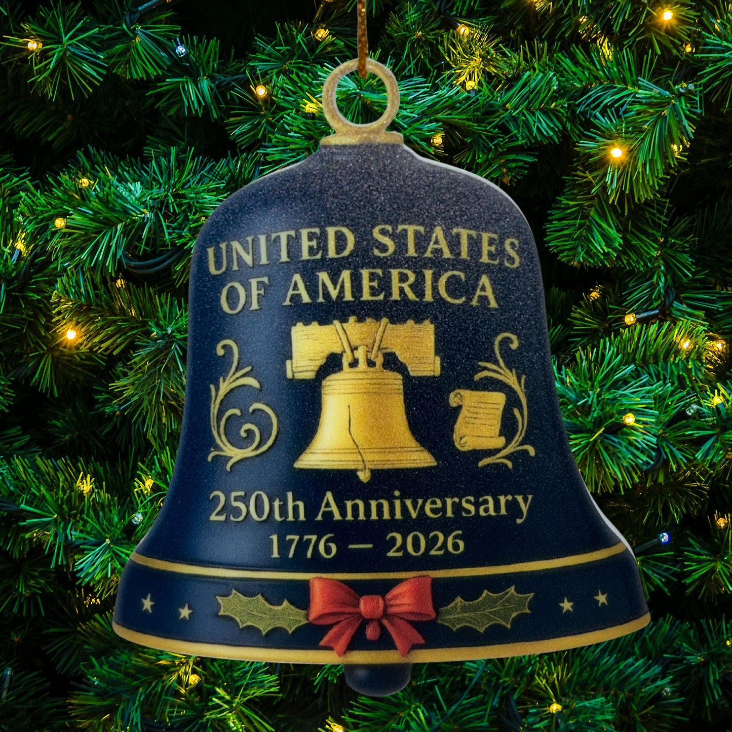 250th America Birthday Ornament – Acrylic Keepsake | USA 250 Years | Patriotic Gift | July 4th 2026 Decoration | Semiquincentennial Ornament