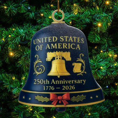250th America Birthday Ornament – Acrylic Keepsake | USA 250 Years | Patriotic Gift | July 4th 2026 Decoration | Semiquincentennial Ornament