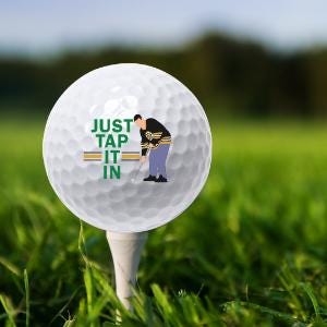 Happy Gilmore Golf Ball Set: Funny Movie Quote Gag Gift