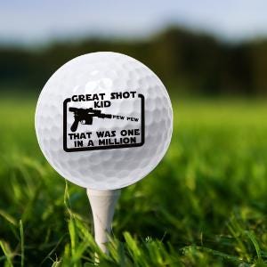 Star Wars Golf Ball Set: Funny Movie Quote Gag Gift