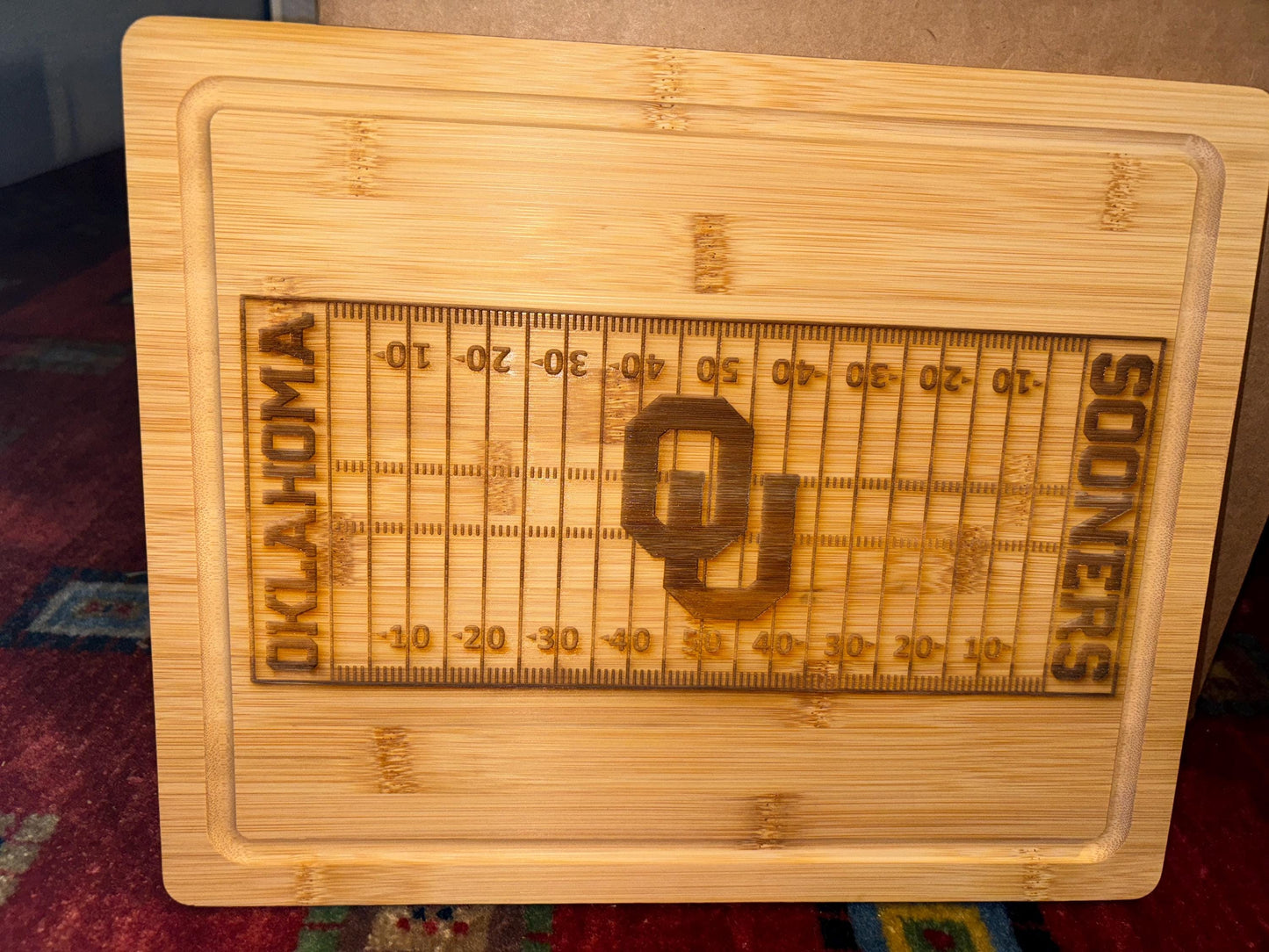 Handmade Custom College Football Team Cutting Board | Charcuterie Board | Personalized Sports Gift